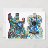 Invitation Collection de guitares Mosaic Boho Chic (Devant)
