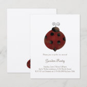 Invitation Collection de jardin · Coccinelle (Devant / Derrière)