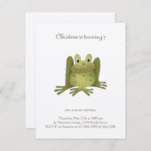 Invitation Collection de jardins ・ Grenouille (Devant / Derrière)