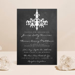 Invitation Collection de Mariage Chandelier élégant<br><div class="desc">Elégante Collection Mariage de Chandelier Chalkboard.</div>