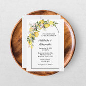 Invitation Collection de mariage Citron Méditerranéen