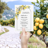 Invitation Collection de mariage Citron Méditerranéen