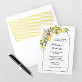 Invitation Collection de mariage Citron Méditerranéen