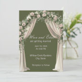 Invitation Collection de mariage Élégance Bohème (Debout devant)