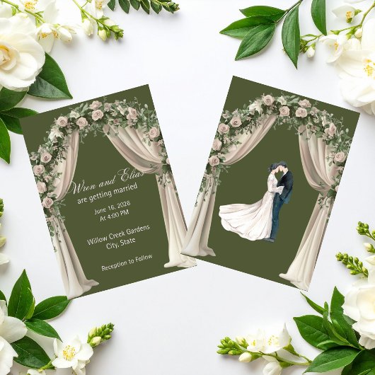 Invitation Collection de mariage Élégance Bohème