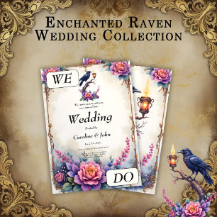 Invitation Collection de mariage Enchanted Raven Wedding 