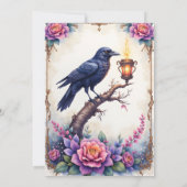 Invitation Collection de mariage Enchanted Raven Wedding  (Dos)