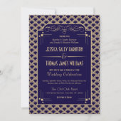 Invitation Collection de Mariages Art Déco Gatsby vintage des (Devant)