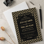 Invitation Collection de Mariages Art Déco Gatsby vintage des<br><div class="desc">La Collection Mariage Art Déco Gatsby des années 1920 Vintage - Faire-part de mariage.</div>