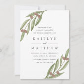 Invitation Collection de Mariages de Branches d'Olivier (Devant)