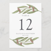 Invitation Collection de Mariages de Branches d'Olivier (Devant)