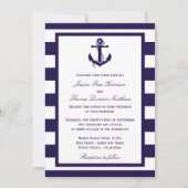 Invitation Collection de Mariages de la marine d'Ancres nauti (Devant)