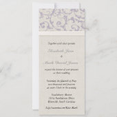 Invitation Collection de Mariages de lavande SmartElegance (Dos)