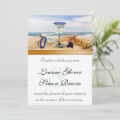 Invitation Collection de mariages de plage (Debout devant)
