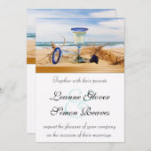 Invitation Collection de mariages de plage (Devant / Derrière)