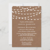 Invitation Collection de Mariages Rustic Kraft (Devant)