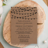 Invitation Collection de Mariages Rustic Kraft