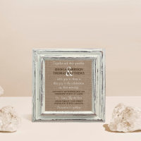 Collection de Mariages Rustic White Frame & Burlap