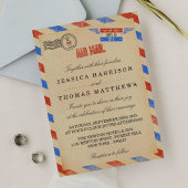 Invitation Collection de Mariages Vintages Airmail