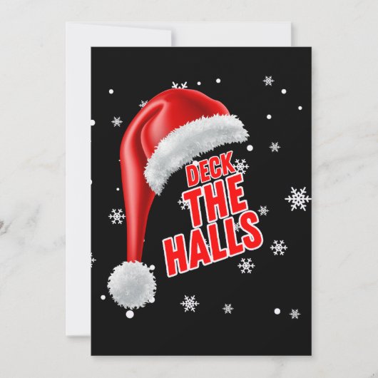Invitation Collection de Neige Deck The Halls (Devant)