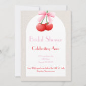 Invitation collection de nuptiale cerise rose (Devant)