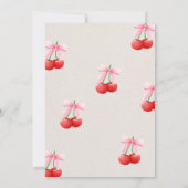 Invitation collection de nuptiale cerise rose (Dos)
