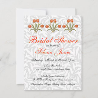 Invitation Collection de peintures de tulipes Morris vintage