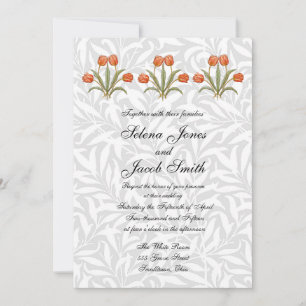 Invitation Collection de peintures Morris Tulipe Vintage