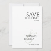 Invitation Collection de photos mariage texte minimal enregis (Devant)