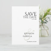 Invitation Collection de photos mariage texte minimal enregis (Debout devant)