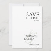 Invitation Collection de photos mariage texte minimal enregis (Devant)