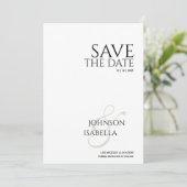 Invitation Collection de photos mariage texte minimal enregis (Debout devant)