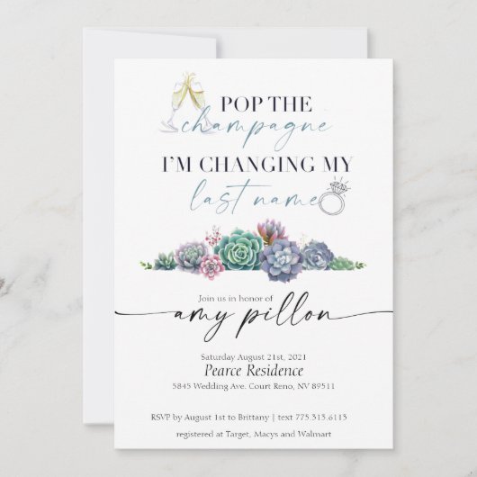 Invitation Collection d'invitations de mariage réussie (Devant)