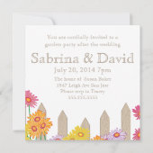 Invitation Collection Garden Party Fête de jardin (Dos)