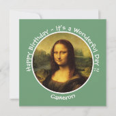 Invitation Collection Leonardo da Vinci Mona Lisa (Devant)