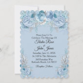 Invitation Collection Mariage bleu (Devant)