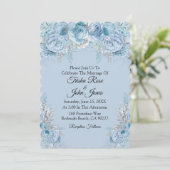 Invitation Collection Mariage bleu (Debout devant)
