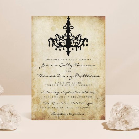 Invitation Collection Mariage de lustres Vintages