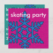 Invitation Collection Mix & Match Patinage hivernal sur floco (Devant / Derrière)