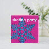 Invitation Collection Mix & Match Patinage hivernal sur floco (Debout devant)