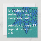 Invitation Collection Mix & Match Patinage hivernal sur floco (Dos)