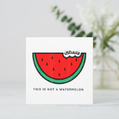 Invitation Collection Palestine 'This is not a Watermelon' (Debout devant)