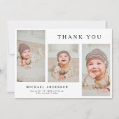 Invitation Collection photo moderne élégante Nouveau-né bébé (Devant)