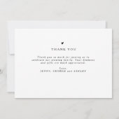 Invitation Collection photo moderne élégante Nouveau-né bébé (Dos)