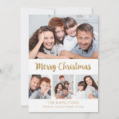 Invitation Collection photo moderne Joyeux Noël (Dos)