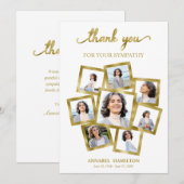 Invitation Collection photo moderne Merci de sympathie (Devant / Derrière)