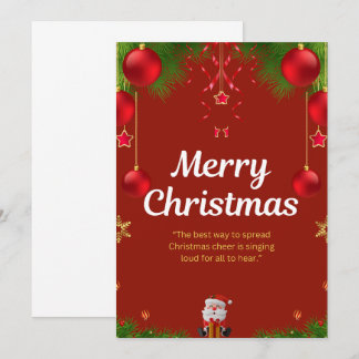 Invitation Collection Rouge Foncé — Conception Joyeux Noël