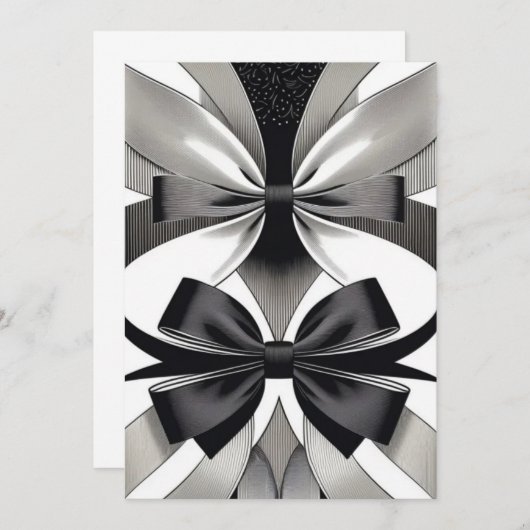 Invitation Collection Tuxedo (Devant / Derrière)