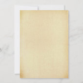 Invitation Collection Vintage de Mariage Glam Gold Confetti (Dos)