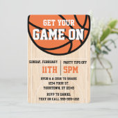 Invitation College Basketball Marche de la folie de surveilla (Debout devant)